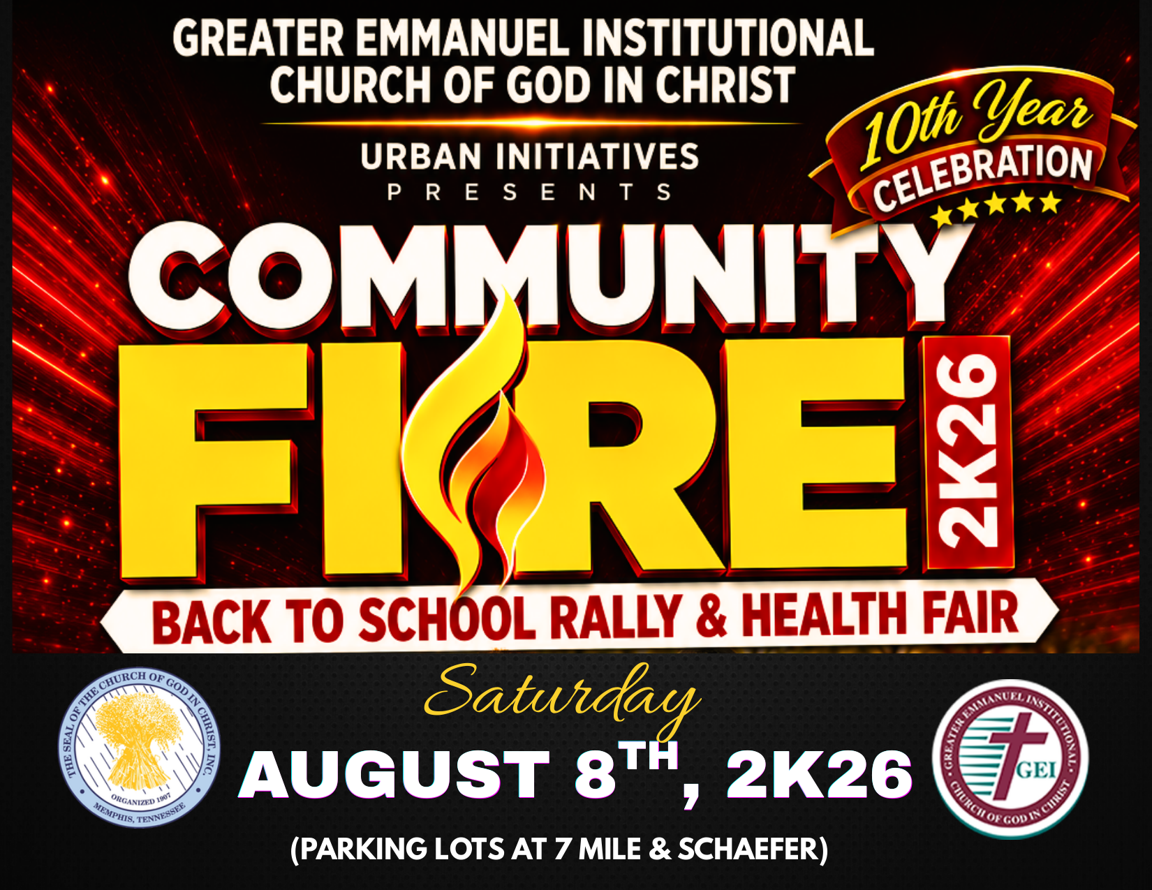 Greater Emmanuel Urban Initiatives Community Day 2026 Flyer